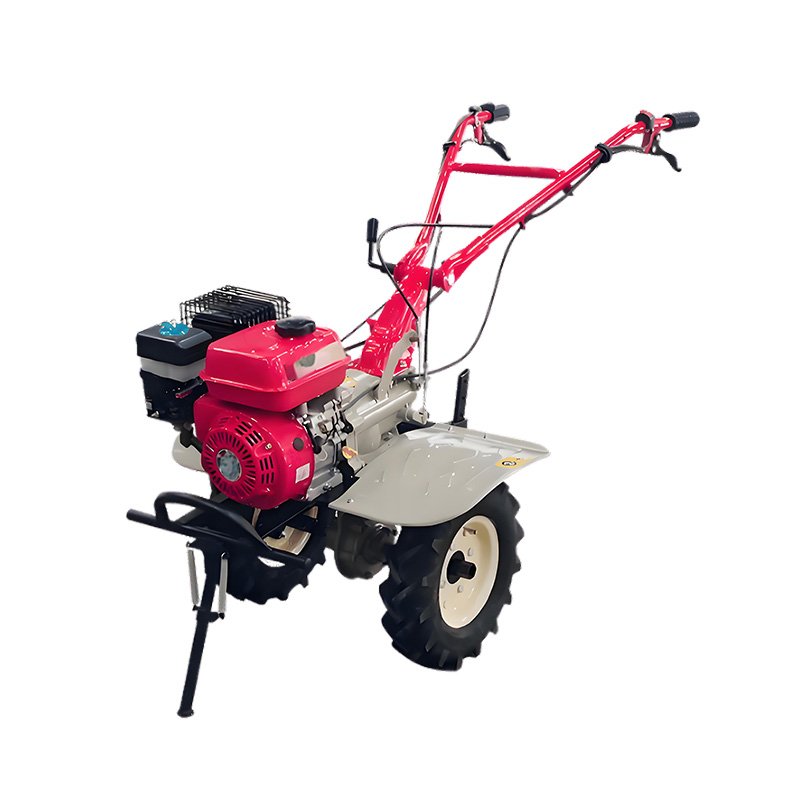 Hand Tractor Plowing Mountainous Fields